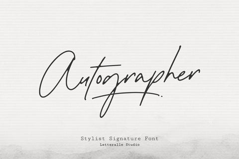 Autographer - Handwritten Script Font