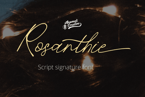 Rosanthie - Free Signature Script Font
