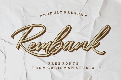 Rembank - Free Stylish Hand Written Script - Pixel Surplus