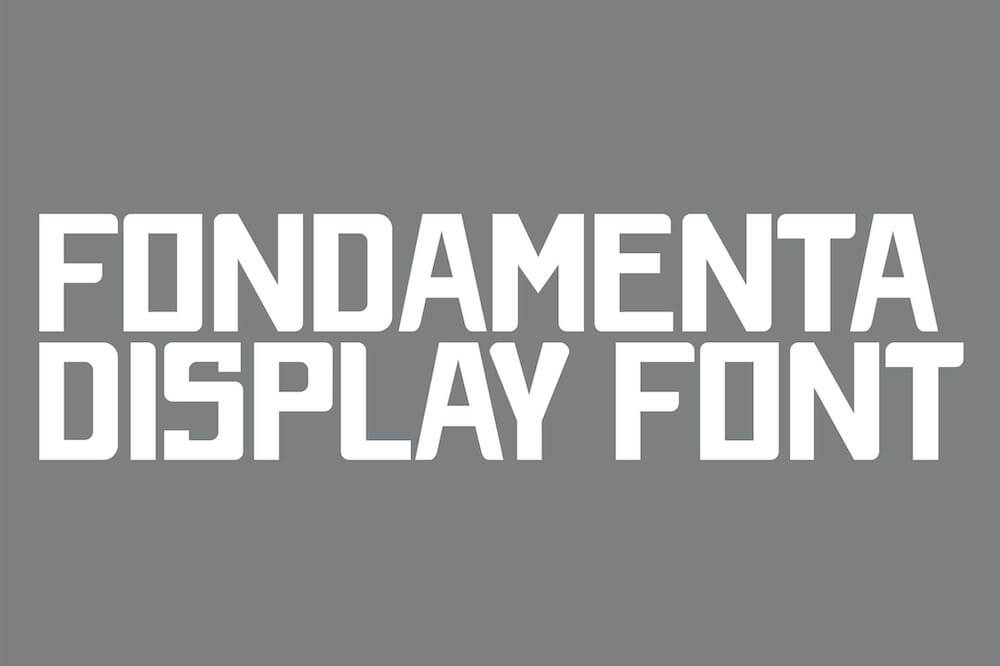 Fondamenta - Free All Caps Display Font - Pixel Surplus