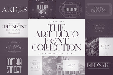 The Art Deco Font Collection