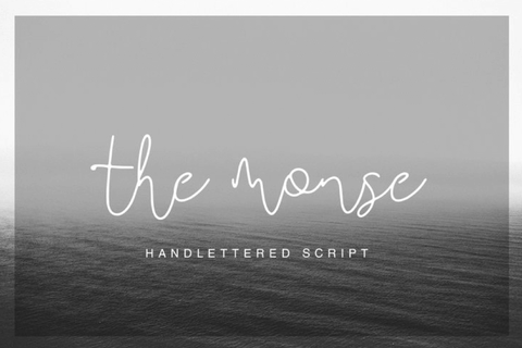 The Monse - Free Handmade Calligraphy Font - Pixel Surplus