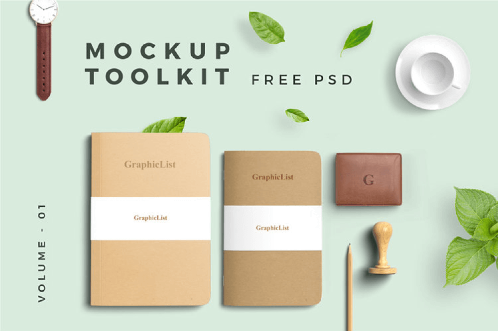 Free Mockup Toolkit Vol 01 - Pixel Surplus
