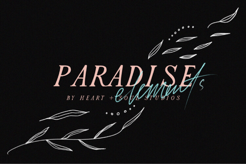 Paradise Elements - Free Floral Graphics Pack - Pixel Surplus