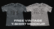 Free Vintage T-Shirt Mockup