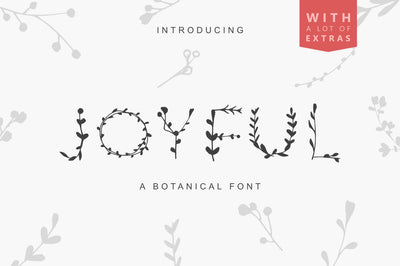 Joyful Botans - Free Botanical Display Font - Pixel Surplus