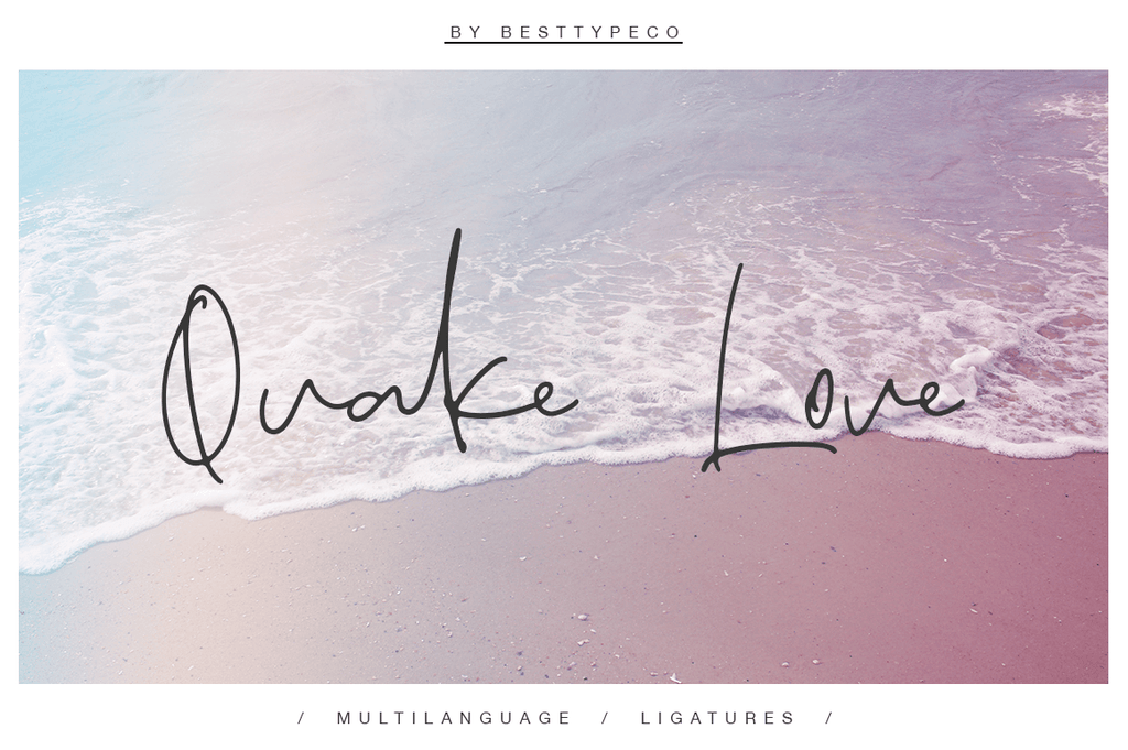Quake Love - Free Handmade Calligraphy Font - Pixel Surplus
