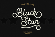 Black Star - Monoline Script Typeface