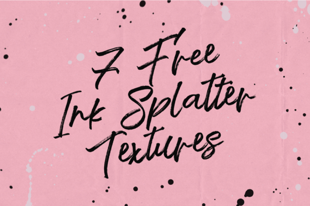 7 Free Ink Splatter Textures - Pixel Surplus