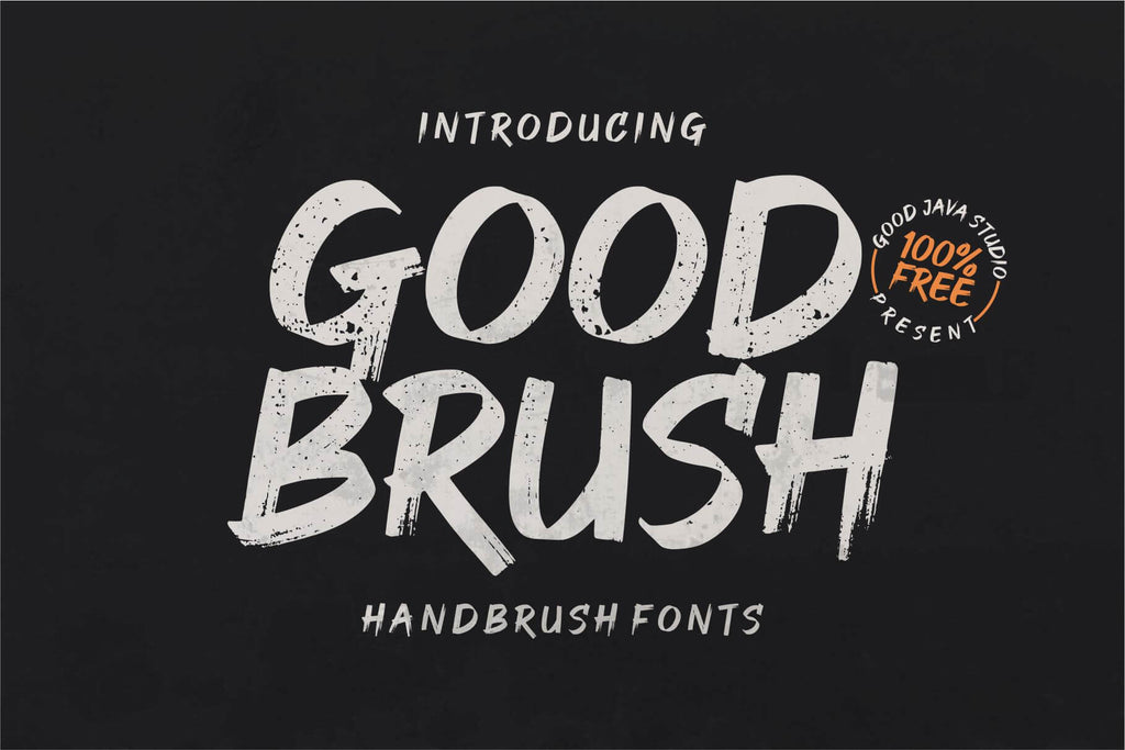 Good Brush - Free Authentic Brush Font - Pixel Surplus