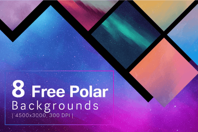 8 Free Polar Backgrounds - Pixel Surplus