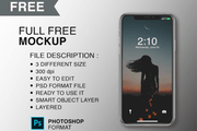 Free iPhone X Modern Mockup - Pixel Surplus