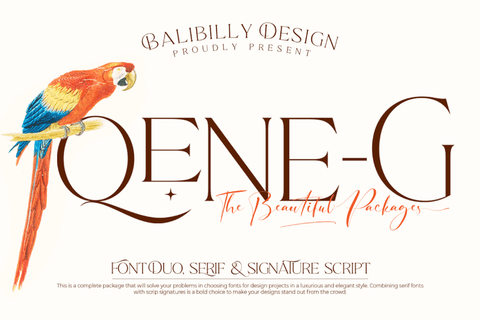 Qene-G - Free Serif Font
