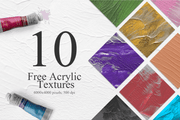 10 Unique Hand Painted Acrylic Textures - Pixel Surplus