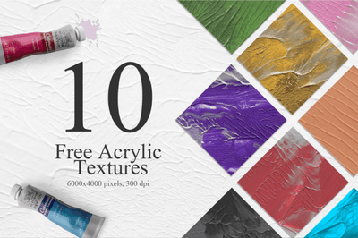 10 Unique Hand Painted Acrylic Textures - Pixel Surplus