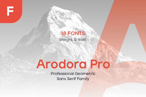 Arodora Pro Light - Free Geometric Font - Pixel Surplus