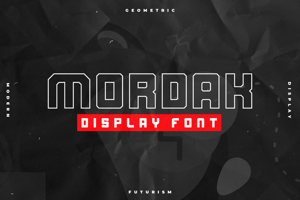 Mordak - Free Geometric Display Font - Pixel Surplus