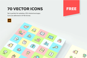 70 Multipurpose Vector Icons - Pixel Surplus