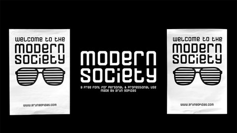 Modern Society - Free Font - Pixel Surplus