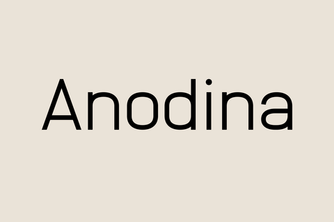 Anodina - Symmetric Font Family