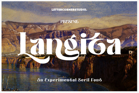 Langita - Experimental Display Serif Font