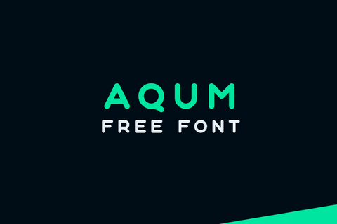 Aqum - Free Geometric Rounded Sans Serif - Pixel Surplus