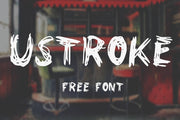 Ustroke - Free Rough Hand Drawn Font