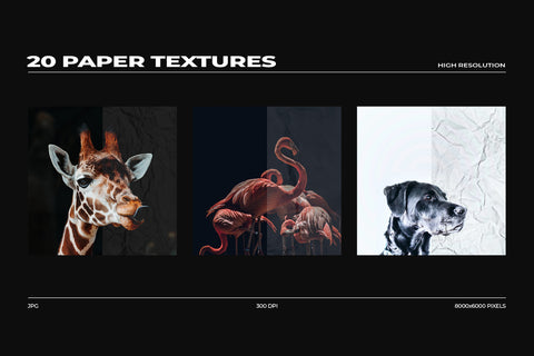 20 Dark & Light Paper Textures