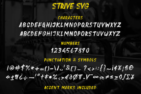 Strive - Hand Painted Font