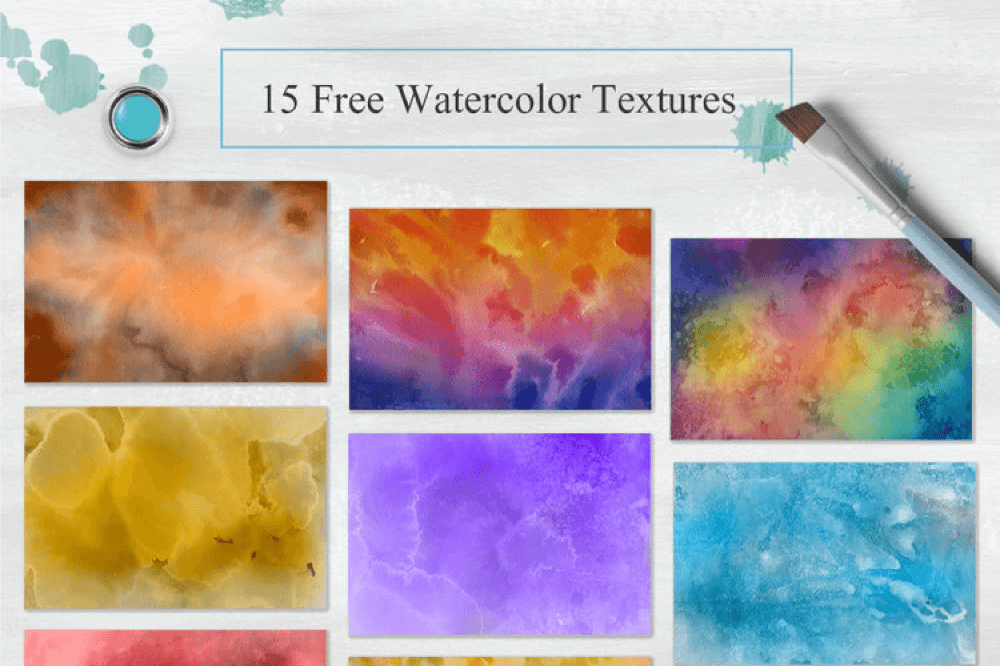 15 Free Watercolor Colorful Textures - Pixel Surplus