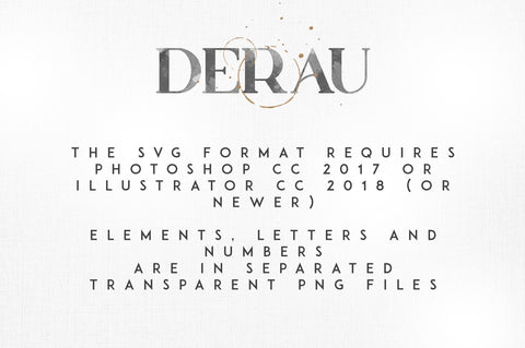 Derau - Free SVG Serif Font