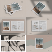 Free Minimalist Magazine Mockups - Pixel Surplus