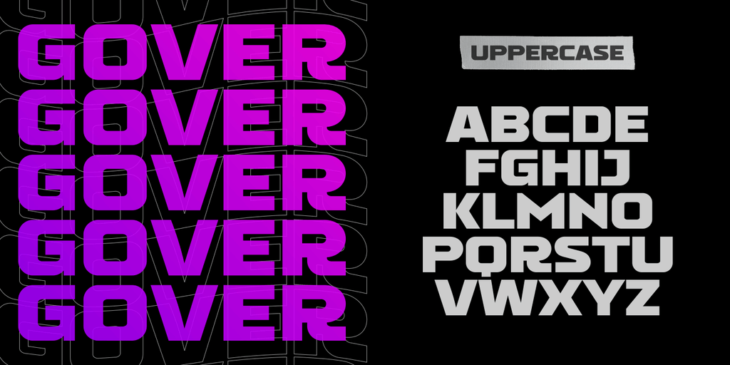 Gover - Free Sans Serif Font - Pixel Surplus