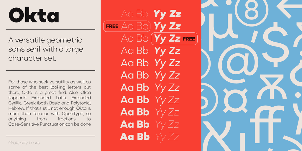 Okta Neue - 2 Free Sans Serif Fonts - Pixel Surplus