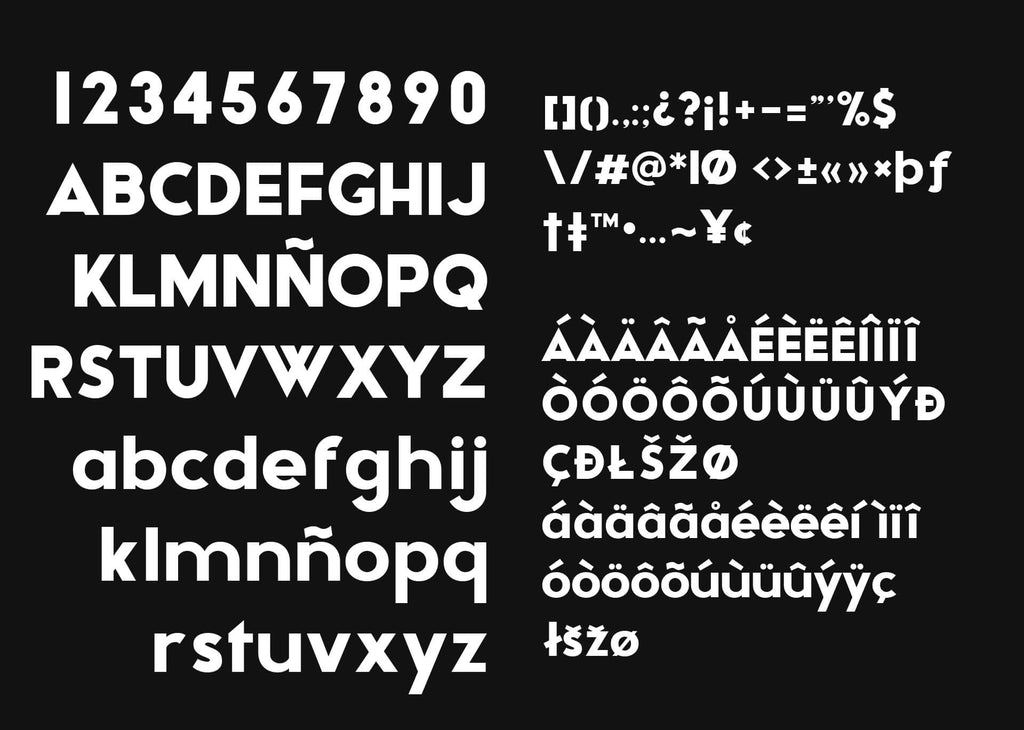 Acda - Free Bold Geometric Typeface - Pixel Surplus