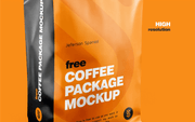 Free Coffee Package Mockup - Pixel Surplus
