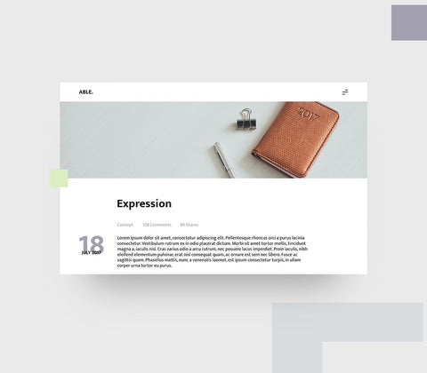Able - Free Website Template UI