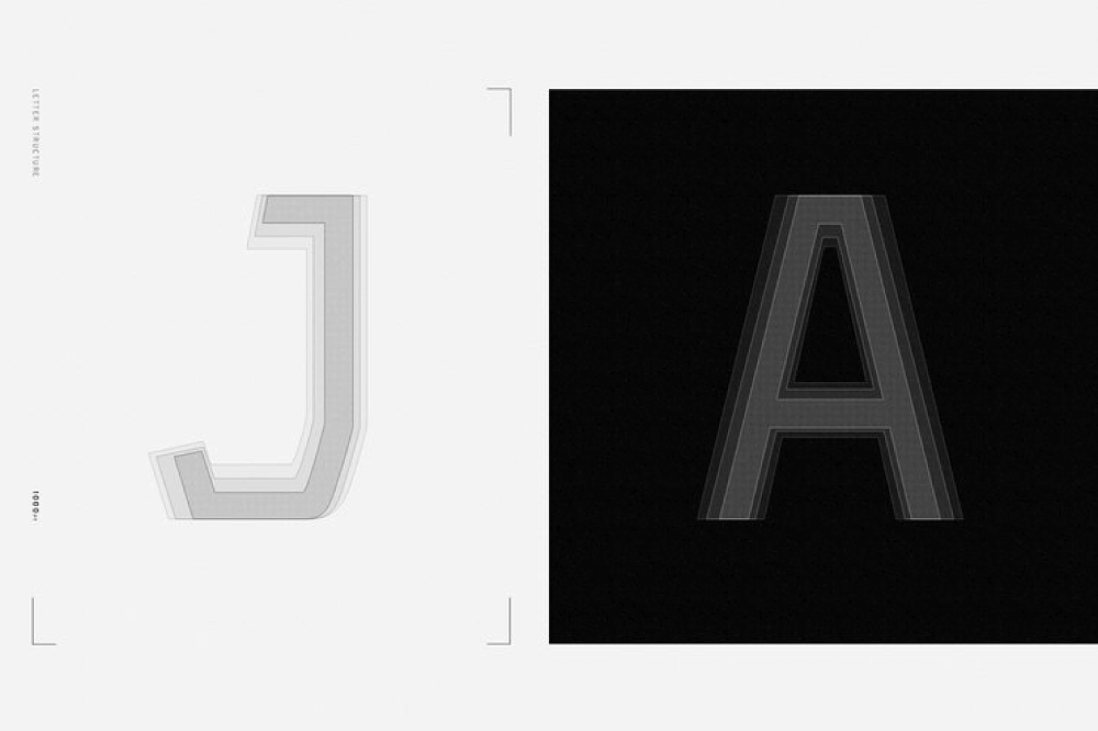 Yeager - Free Mechanical Display Typeface - Pixel Surplus