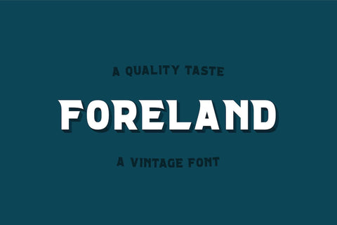 Foreland - Free Vintage Display Font - Pixel Surplus