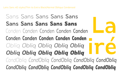Lairé Sans Regular - Free Font
