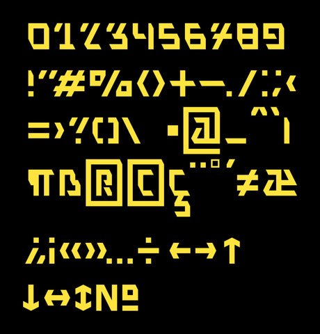 B-Sign - Free Industrial Display Font