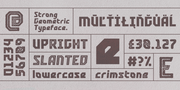 Crimstone - Free Bold Geometric Font - Pixel Surplus