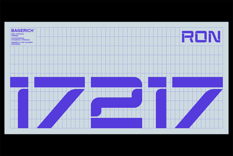 RON - Free Futuristic Display Typeface