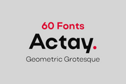Actay - Free Geometric Grotesque Fonts