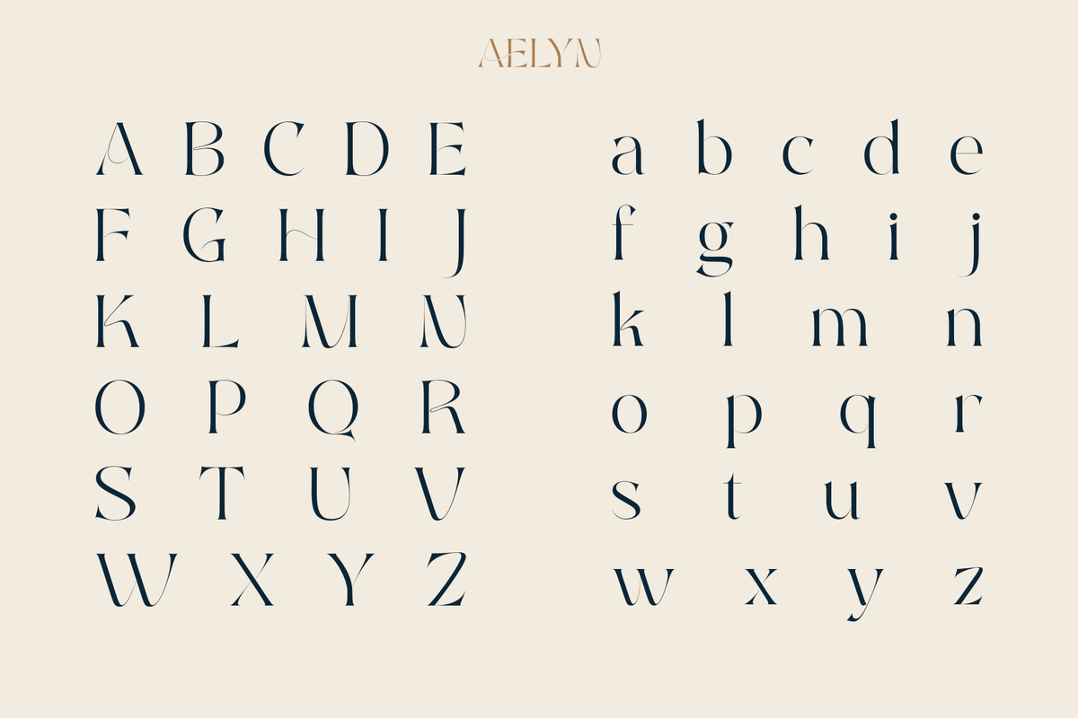 Aelyn - Luxury Ligature Serif Font – Pixel Surplus