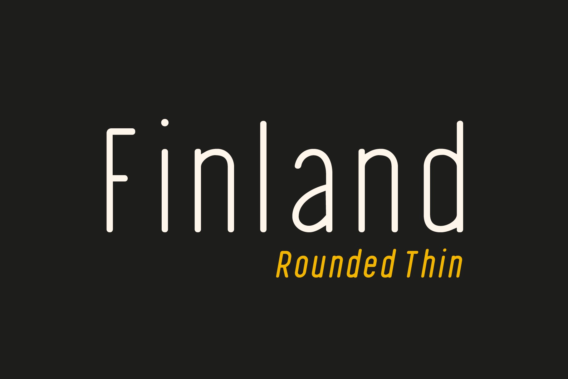 Finland - Free Rounded Thin Geometric Font – Pixel Surplus