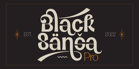 Black Sansa Thin - Free Retro Display Font
