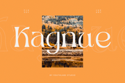 Kagnue - Modern Classy Serif Font