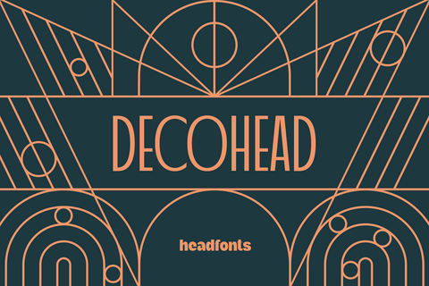 Decohead - Art Deco Font