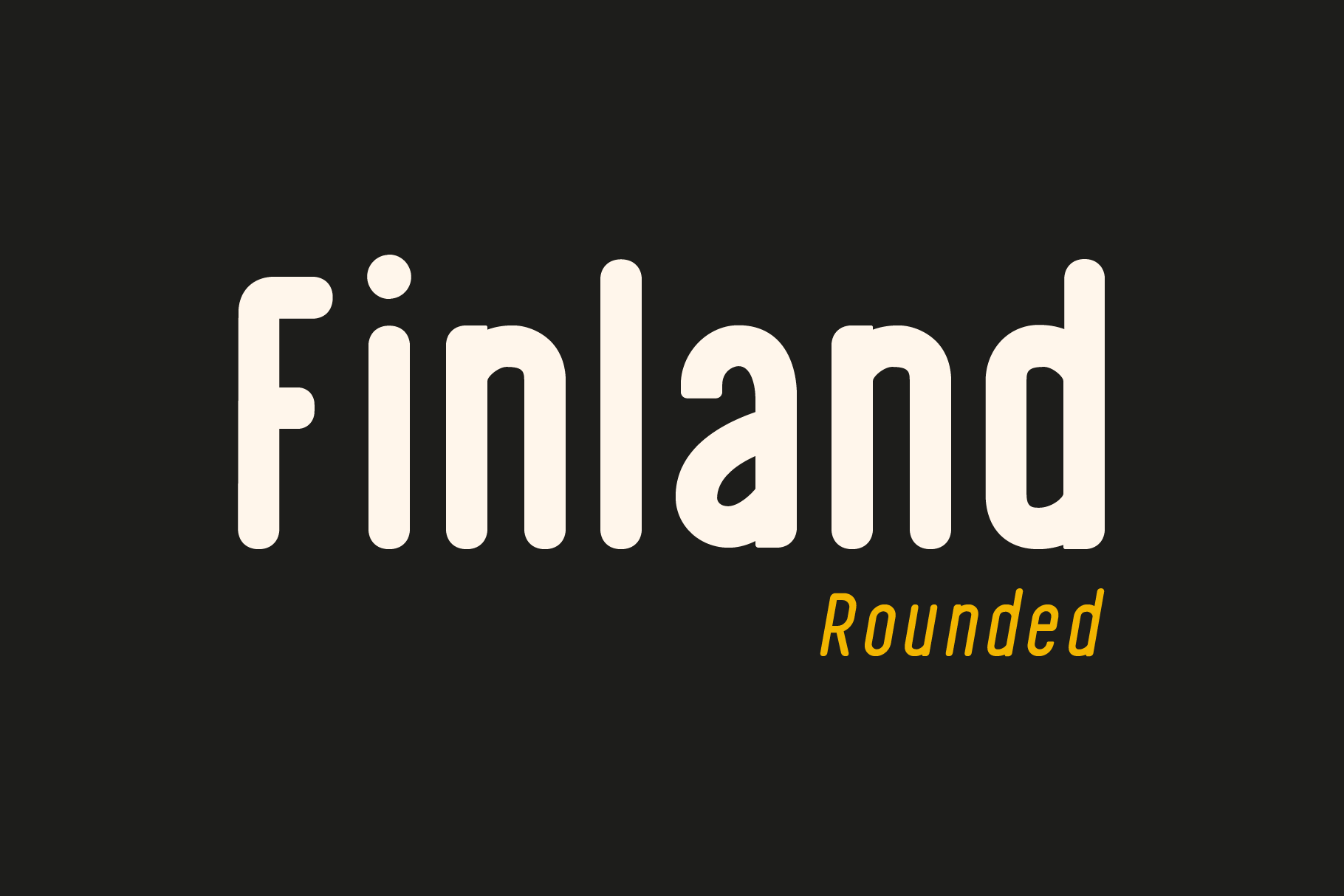 Finland - Free Rounded Thin Geometric Font – Pixel Surplus